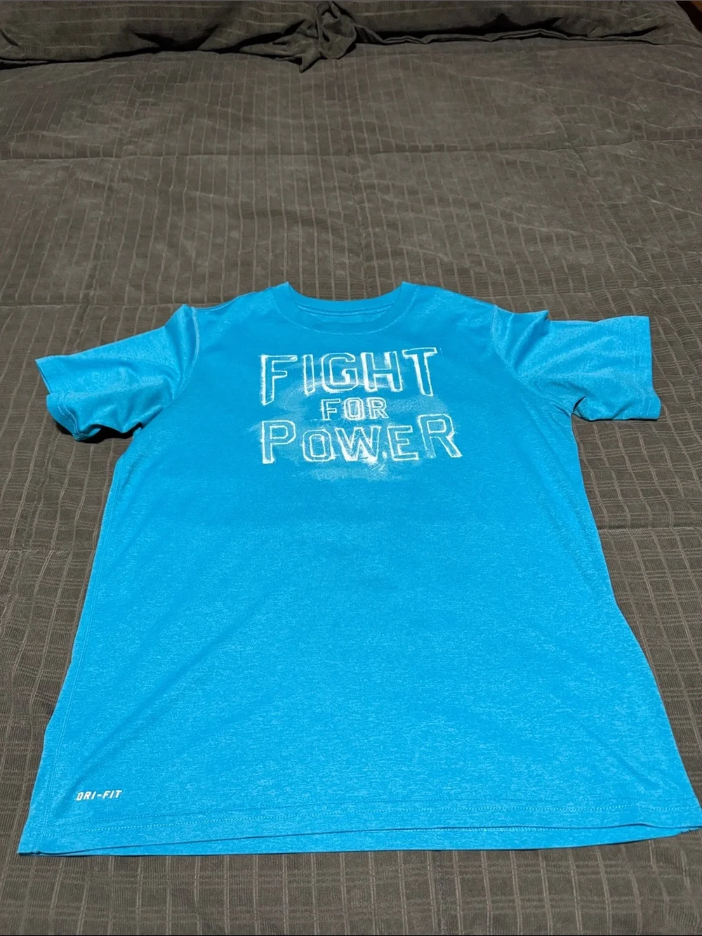 Nike Bright Blue 'Fight For Power' Dri-FIT Short Sleeve Tee